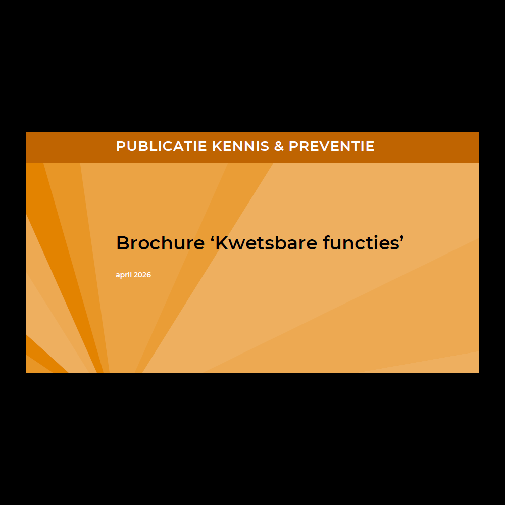 Brochure "Kwetsbare functies" - Huis voor Klokkenluiders 2026