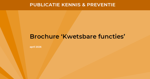 Brochure "Kwetsbare functies" - Huis voor Klokkenluiders 2026