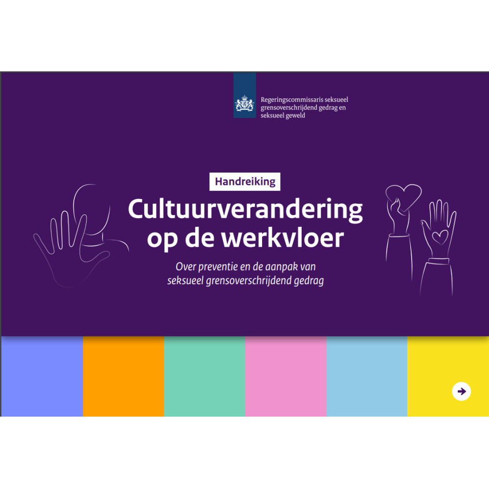 Gewijzigde handreiking van de Regeringscommissaris seksueel grensoverschrijdend gedrag en seksueel g